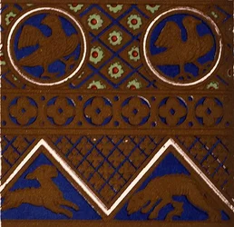 Byzantijns ornament van een geëmailleerde kist uit 