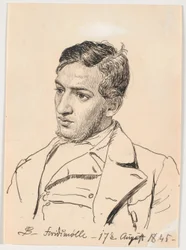 Portret van de Schilder Carlo Dalgas