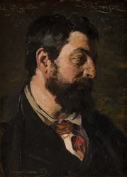 Portret van de Franse schilder Alfred Guillou