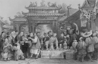 Een rondtrekkende dokter in Tien-sing, 1843