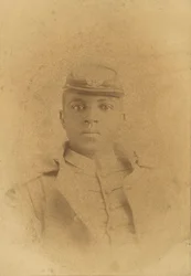 Kabinetkaart van Kol. Charles Young als cadet op West Point