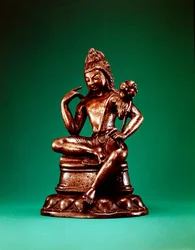 Padmapani Lokeshvara zittend in meditatie, eerste helft van de 7e eeuw