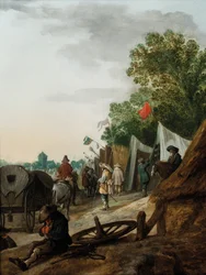 Een militair kampement