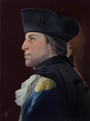 De vijand onder ogen - George Washington, 2010 (olieverf op doek)