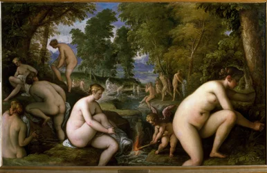 Amore letheo (Naakte vrouwen die baden)