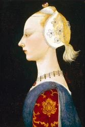 Een jonge dame van mode, 1462-1465