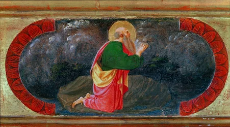 Sint-Jan op Patmos. Schilderij door Paolo di Dono, genaamd Paolo Uccello