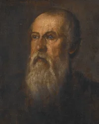 Portret van een bebaarde man