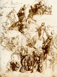 Schets voor de martelaarschap van St. George, 1913