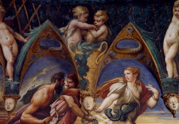 Actaeon met zijn metgezellen (detail)
