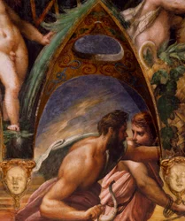 Metgezellen van Actaeon, uit de Mythe van Diana en Actaeon