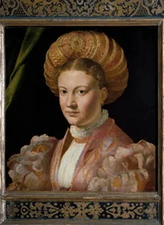 Portret van een jonge vrouw gravin Gozzadini