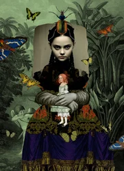 Surrealistische junglevrouw