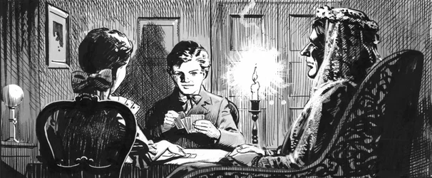 Illustratie voor Grote Verwachtingen door Charles Dickens (pen en inkt)