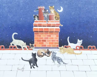 Middernachtswaanzin (olieverf op doek)