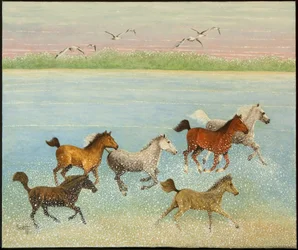 De vreugde van vrijheid, 2013 (acryl op calico)