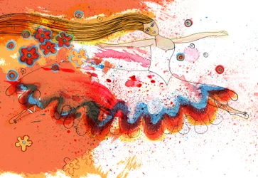 Ballerina, 2025 (Acryl; digitaal)