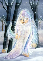 Yeti - Illustratie door Patrizia La Porta, 2000