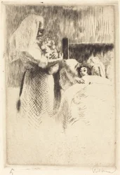 Geboorteaankondiging voor Anne-Élisabeth Besnard Carte de naissance d