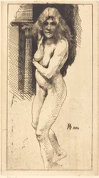 Carmen Staand in de Naakte Carmen nue debout, 1886