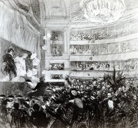De slag om Hernani in de Comédie Française op 25 februari 1830, 1909