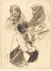 Drie gesluierde vrouwen (Trois femmes voilées)