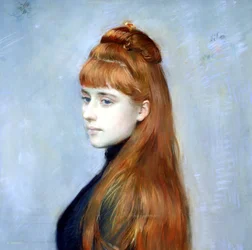 Portret van Mademoiselle Alice Guerin (detail)