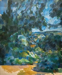 Blauw landschap