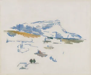 La Montagne Sainte-Victoire vue des Lauves, ca. 1904 (olieverf op doek)