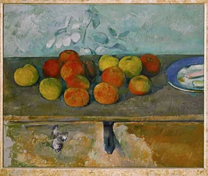 Appels en bisquits (olieverf op doek)