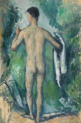 Staande Badende, Gezien van Achteren