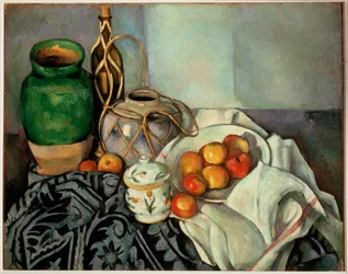 Stilleven met appels (olieverf op doek)