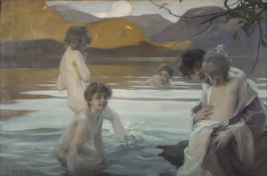 Eerste bad, ca. 1907 (olieverf op doek)
