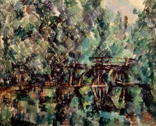 Een brug over een vijver, ca. 1898