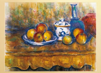 Oostenrijk, Wenen, Stilleven met Blauwe Fles, olieverfschilderij