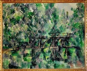 De brug over de vijver
