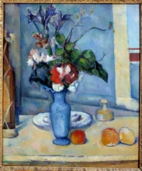 De blauwe vaas