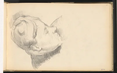 Madame Cézanne met Haar Hoofd Gebogen