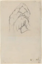 Studie van de "Ecorché" (recto)