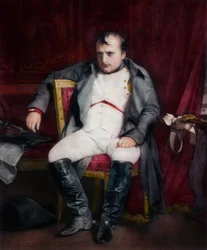 Napoleon in Fontainebleau tijdens de eerste abdicatie - 31 maart 1814, 1845