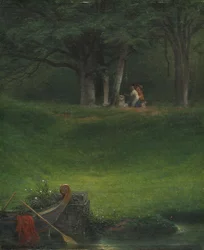 Offer aan de god Pan, 1855