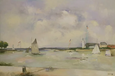 Ingang van de haven van Honfleur
