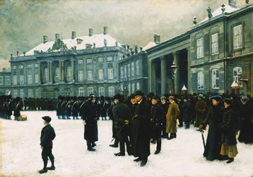 Wisseling van de wacht bij het Amalienborg-paleis, 1902-1903