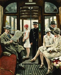 In de tram