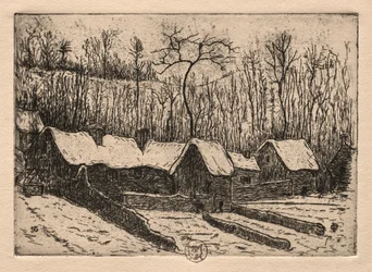 Zes etsen: De rieten bakkerij, Auvers