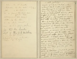 Adreslijst; Manuscriptpagina [recto]