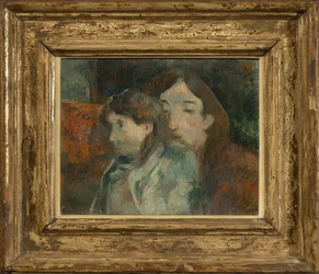 Figuren in een interieur [voorheen: Artistieke visie OF Visie van de kunstenaar: Zelfportret met zoon]