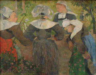 Vier Bretonse vrouwen