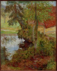 Landschap met Rood Dak