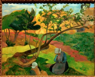 Landschap met Twee Bretonse Vrouwen